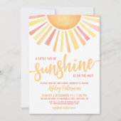 Little Ray Of Sunshine Bohoベビーシャワー 招待状 (正面)