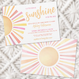Little Ray Of Sunshine Bohoベビーシャワー 招待状