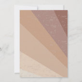 Little Ray Of Sunshine Bohoベビーモダンシャワー 招待状 (裏面)