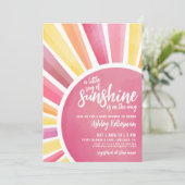 Little Ray Of Sunshine Boho Baby Shower Invitation 招待状 (スタンド正面)