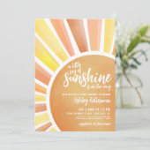 Little Ray Of Sunshine Boho Baby Shower Invitation 招待状 (スタンド正面)