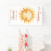 Little Ray Of Sunshine Boho Baby Shower Welcome 横断幕 (インサイチュ)