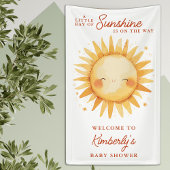 Little Ray Of Sunshine Boho Baby Shower Welcome 横断幕