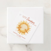 Little Ray of Sunshine Boho Cute Sun Baby Shower フェイバータグ (インサイチュ)