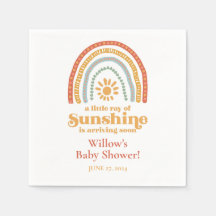 Little Ray of Sunshine Boho Rainbow Baby Shower
