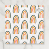 Little Ray Of Sunshine Boho Rainbow Baby Shower フェイバータグ (裏面)