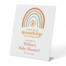 Little Ray of Sunshine Boho Rainbow Baby Shower