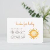 Little Ray of Sunshine Cute Baby Shower Books エンクロージャーカード (スタンド正面)