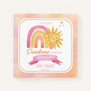 Little Ray of Sunshine Girl Baby Shower Guestbook ノートブック
