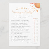 Little Ray of Sunshine Guess Who Mommy or Daddy 招待状 (正面)