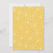 Little Ray Of Sunshine Line Art Sun Baby Shower 招待状 (裏面)