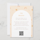 Little Ray of Sunshine QRガールベイビーシャワー 招待状 (裏面)