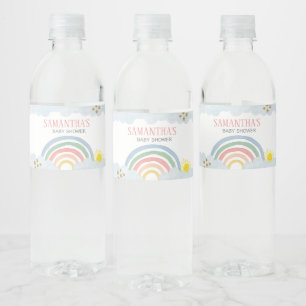 Little Ray of Sunshine Rainbow Baby Shower ペットボトルラベル