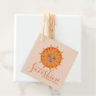 Little Ray of Sunshine Water Colorベビーシャワー フェイバータグ