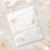 Little ray Sunshine Sun rainboho baby shower フェイバーバッグ (クリップ留めされた状態)