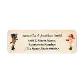 Little Recruit Baby Shower Return Address Label ラベル (正面)