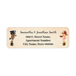 Little Recruit Baby Shower Return Address Label ラベル
