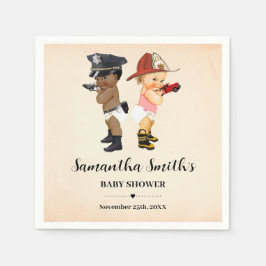 Little Recruit on the Way Baby Shower Party Decor スタンダードカクテルナプキン