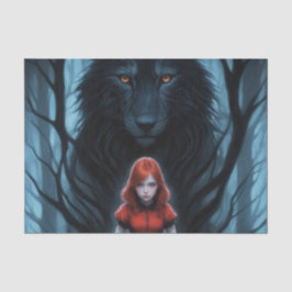 Little Red and the Wolf Decoupage 薄葉紙