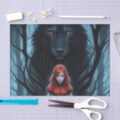 Little Red and the Wolf Decoupage 薄葉紙 (クラフト)