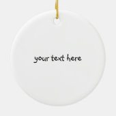 Little Red Collar – ブラックラボパピー – ラブラドール セラミックオーナメント (裏面)