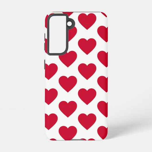 Little Red Hearts Samsung Galaxyケース (裏面)