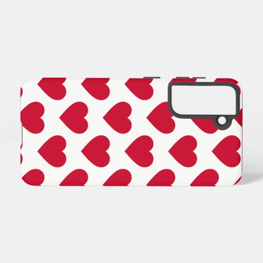 Little Red Hearts Samsung Galaxyケース (裏面横)