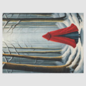 Little red ridding hood Winter Walk Decoupage 薄葉紙 (正面)