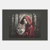 Little Red Riding Hood - 3 Decoupage ラッピングペーパーシート (正面2)