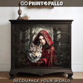 Little Red Riding Hood - 3 Decoupage ラッピングペーパーシート