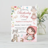 Little Red Riding Hood birthday invitation 招待状 (スタンド正面)