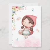Little Red Riding Hood birthday invitation 招待状 (裏面)
