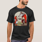 Little Red Riding Hood Fairy Tale Wolf Fairy Tale Tシャツ (正面)