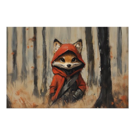  Little Red Riding Hood Fox  ポスター (正面)
