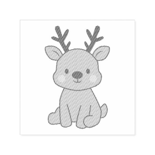 Little Reindeer セルフインキングスタンプ (デザイン)