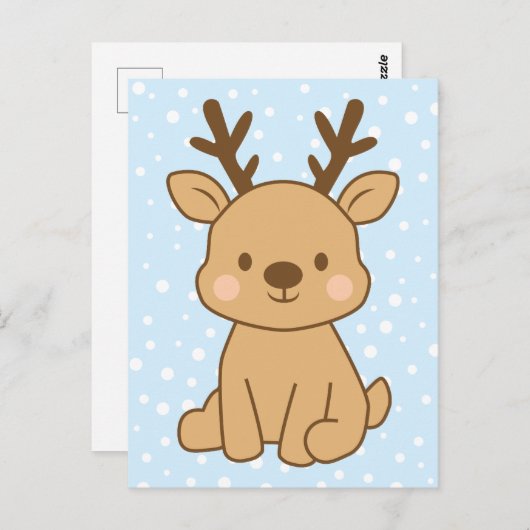 Little Reindeer ポストカード (正面/裏面)