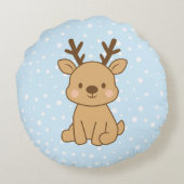 Little Reindeer ラウンドクッション (裏面)