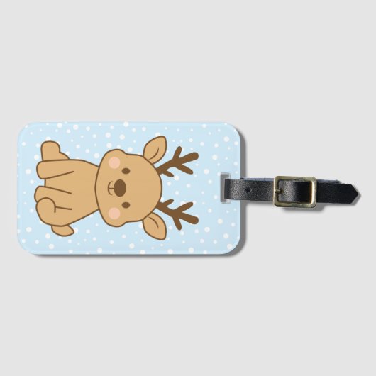 Little Reindeer ラゲッジタグ (正面横)
