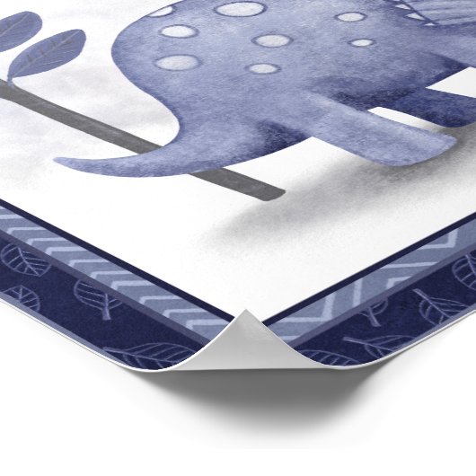 Little Roar Dinosaur - Triceratops ポスター (角)