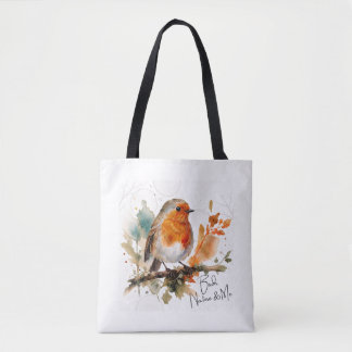 Little Robin - 鳥と自然と私 トートバッグ