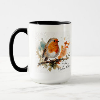 Little Robin - 鳥と自然と私 マグカップ