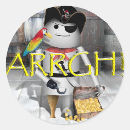 Little Robo-x9は海賊の日のように話すAAARGH! ラウンドシール