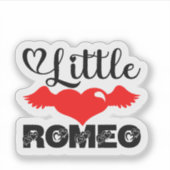 Little Romeo Cute Valentine Love Character Design シール (正面)