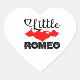 Little Romeo Valentine Cute Heart Wings Love ハートシール