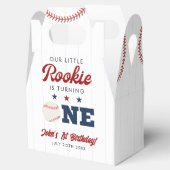 Little Rookie Baseball 1st Birthday フェイバーボックス (オープン)