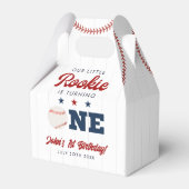 Little Rookie Baseball 1st Birthday フェイバーボックス (正面サイド)