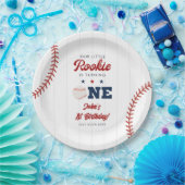 Little Rookie Baseball 1st Birthday ペーパープレート (パーティー)