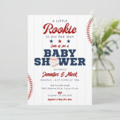 Little Rookie Baseball All In One Baby Shower 招待状 (スタンド正面)