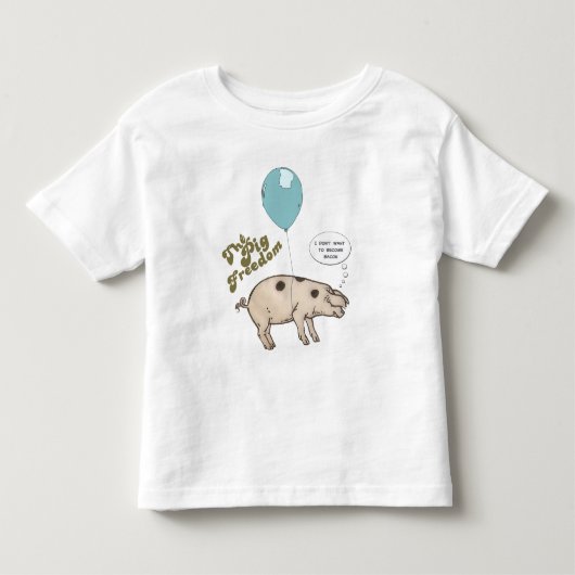 Little rose pig トドラーTシャツ (正面)