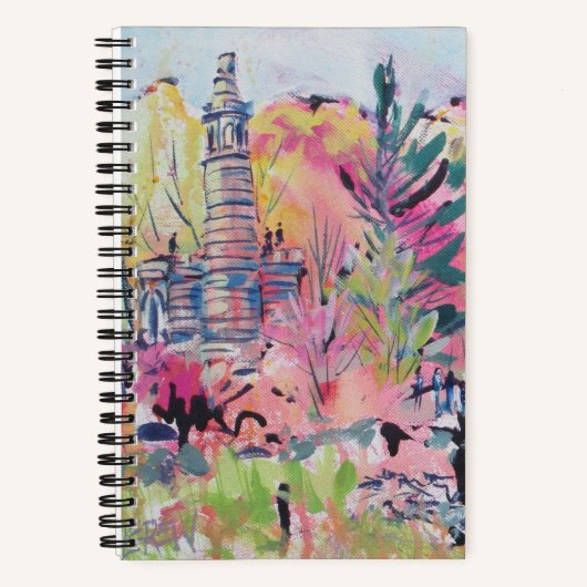 Little Roundtop Gettysburg Pennsylvania Redbuds ノートブック (正面)